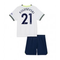 Tottenham Hotspur Dejan Kulusevski #21 Hjemmebanesæt Børn 2022-23 Kortærmet (+ Korte bukser)